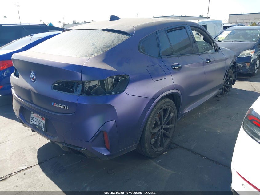 Vin: 5ux43dt02p9p68353, lot: 46044512, bmw x4 m40i 20234