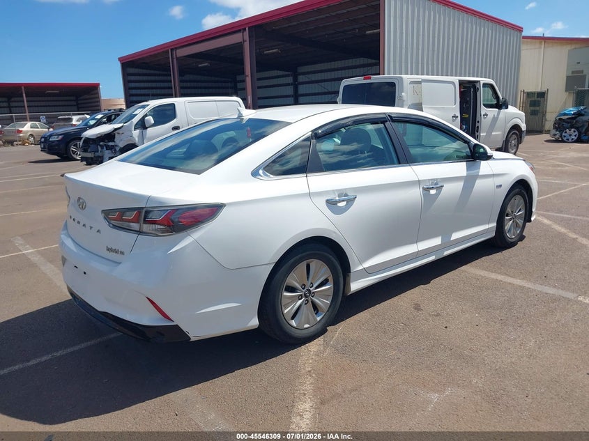 2018 Hyundai Sonata Hybrid Se VIN: KMHE24L37JA083494 Lot: 45546309