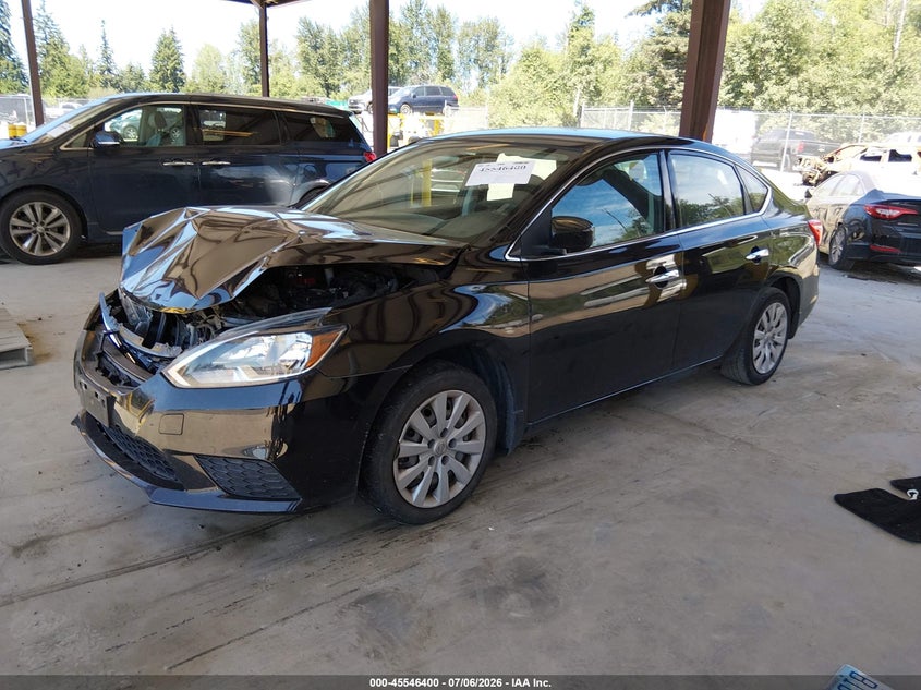 2017 Nissan Sentra, Удар спереду, IAAI, VIN 3N1AB7AP3HY399705 — фото 2