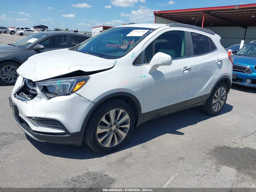 Vin: kl4cjasb0kb702688, lot: 46044698, buick encore fwd preferred 20192