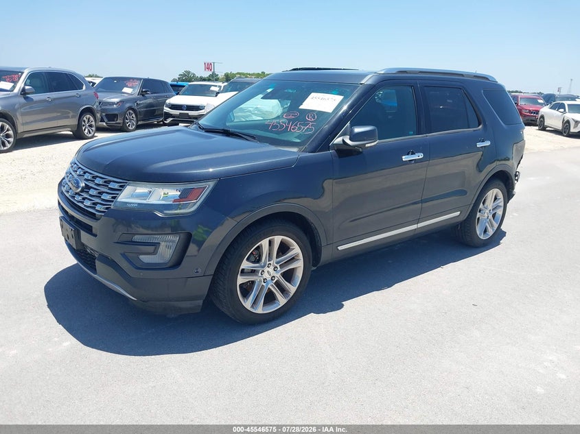 Vin: 1fm5k7f86hga93191, lot: 46044844, ford explorer limited 20172