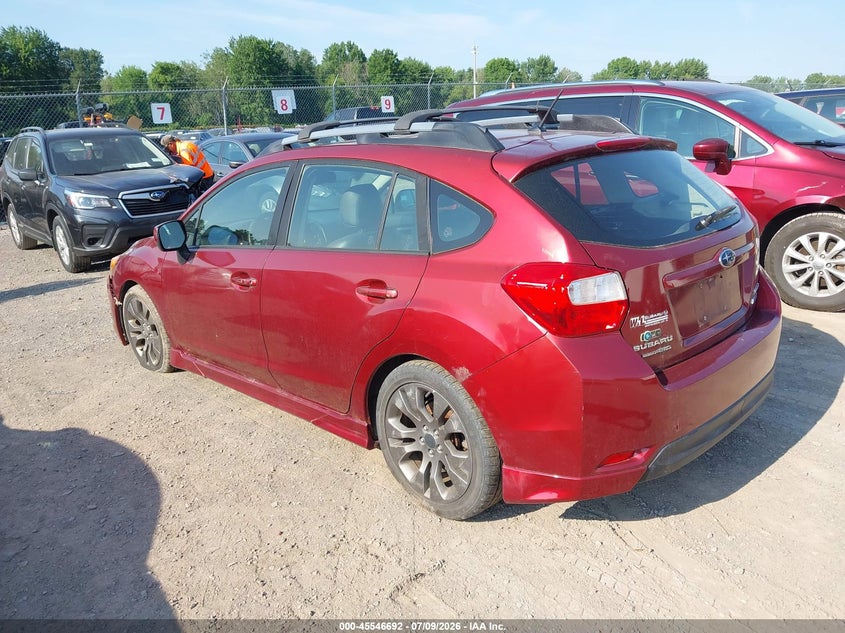 Vin: jf1gpas6xch203247, lot: 46044961, subaru impreza 2.0i sport limited 20123