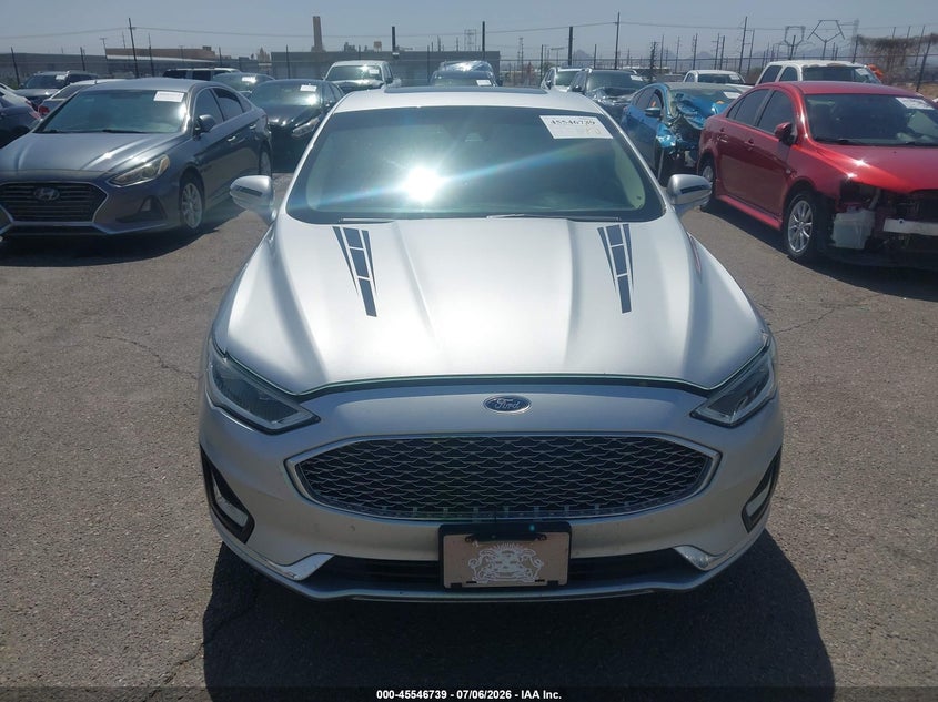 2019 Ford Fusion Hybrid Titanium VIN: 3FA6P0RU1KR235351 Lot: 45546739