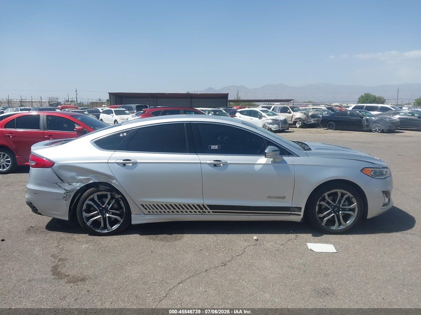 2019 Ford Fusion Hybrid Titanium VIN: 3FA6P0RU1KR235351 Lot: 45546739