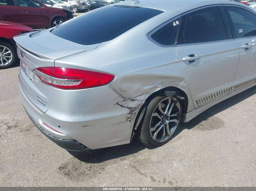 2019 Ford Fusion Hybrid Titanium VIN: 3FA6P0RU1KR235351 Lot: 45546739
