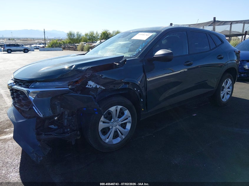 Vin: kl77lfep7sc293442, lot: 46045012, chevrolet trax fwd ls 20252