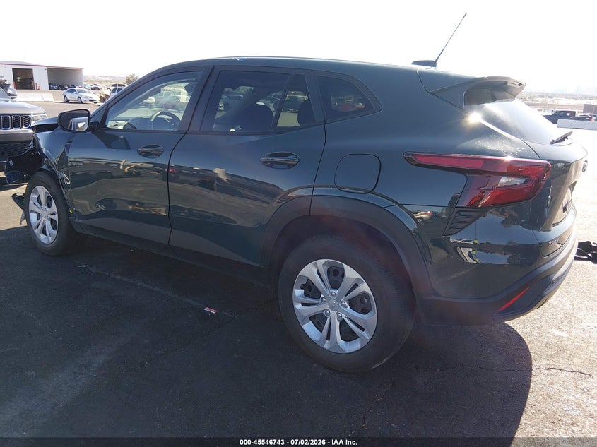 Vin: kl77lfep7sc293442, lot: 46045012, chevrolet trax fwd ls 20253