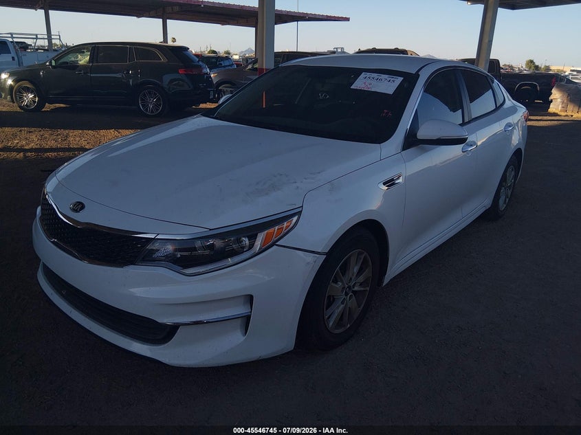 Vin: 5xxgt4l3xgg047547, lot: 46045014, kia optima lx 20162