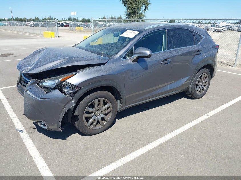 Vin: jtjyarbzxg2031512, lot: 46045024, lexus nx 200t 20162