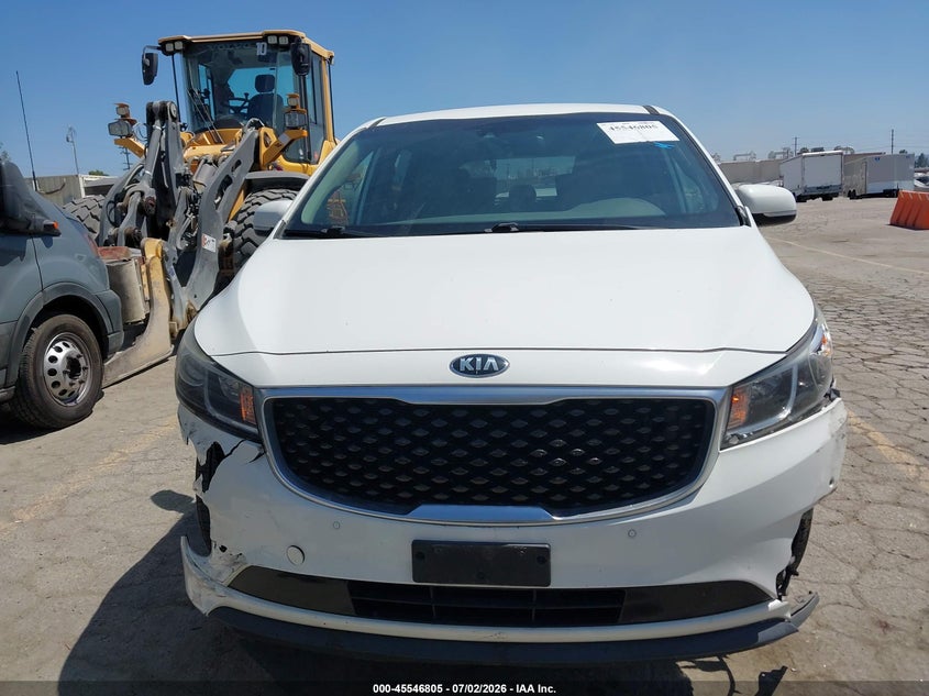 2017 Kia Sedona Lx VIN: KNDMB5C11H6326217 Lot: 45546805