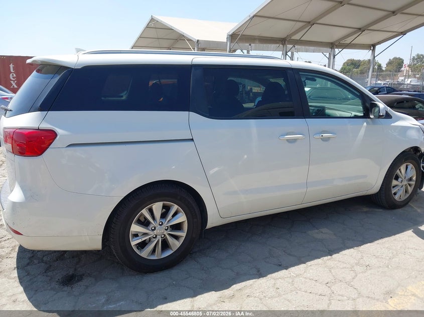 2017 Kia Sedona Lx VIN: KNDMB5C11H6326217 Lot: 45546805