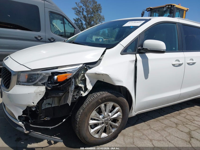 2017 Kia Sedona Lx VIN: KNDMB5C11H6326217 Lot: 45546805