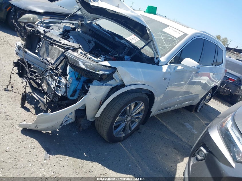 Vin: 1gykpcrs1sz134650, lot: 46045200, cadillac xt6 fwd premium luxury 20252