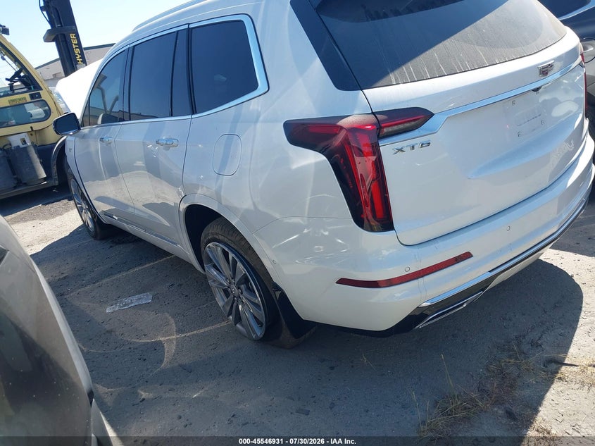 Vin: 1gykpcrs1sz134650, lot: 46045200, cadillac xt6 fwd premium luxury 20253