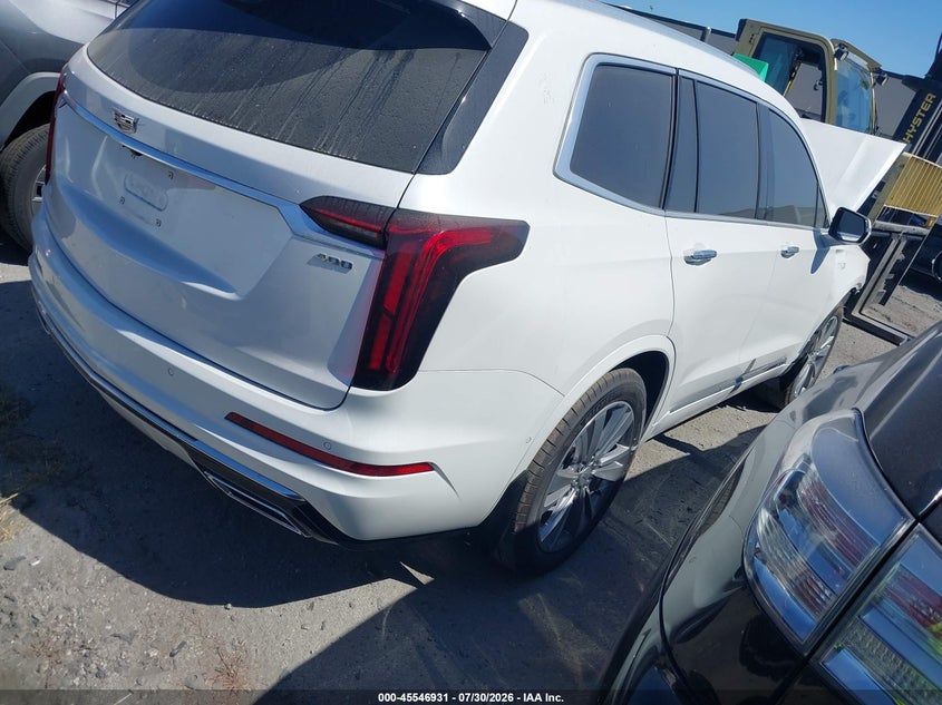 Vin: 1gykpcrs1sz134650, lot: 46045200, cadillac xt6 fwd premium luxury 20254
