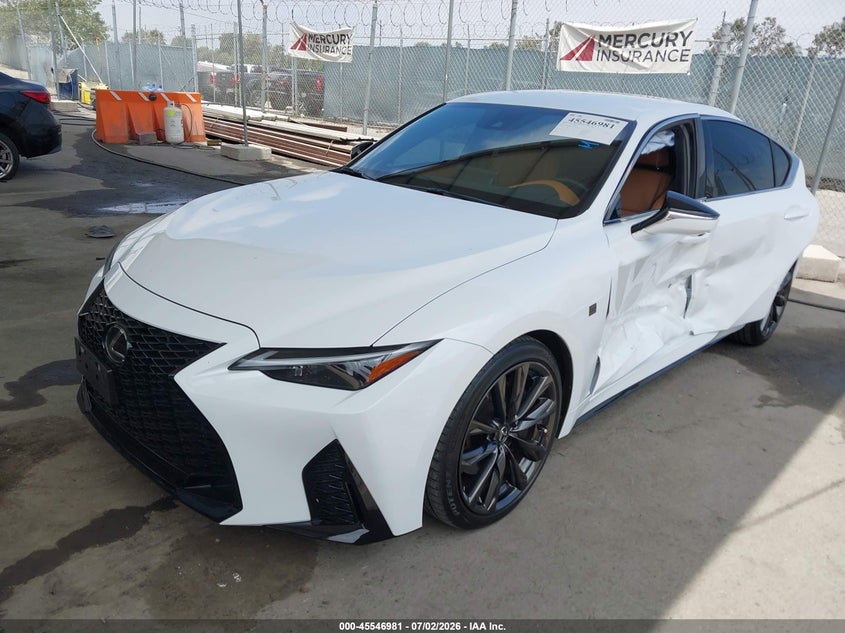 Vin: jthba1d24s5135638, lot: 46045250, lexus is 300 f sport design 20252