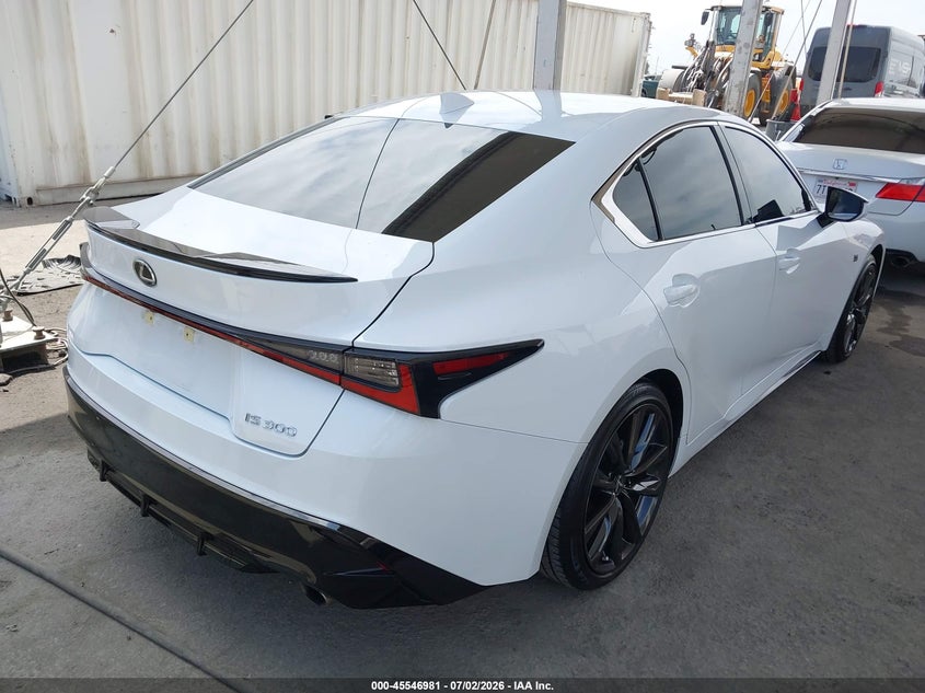 Vin: jthba1d24s5135638, lot: 46045250, lexus is 300 f sport design 20254