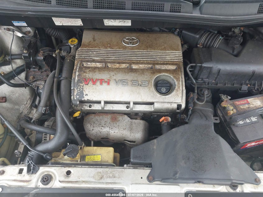 2004 TOYOTA SIENNA VAN 3.3L V-6 DOHC, VVT, 230HP