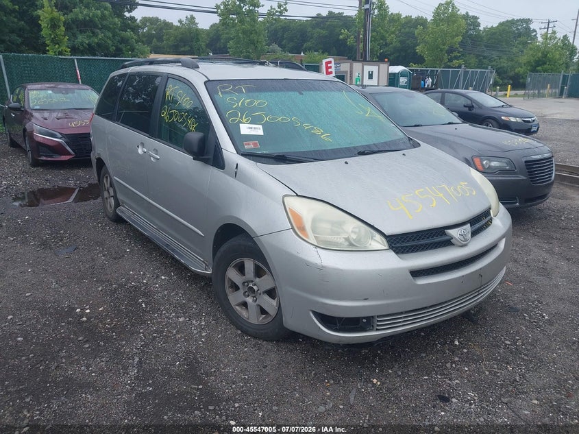 2004 TOYOTA SIENNA VAN 3.3L V-6 DOHC, VVT, 230HP