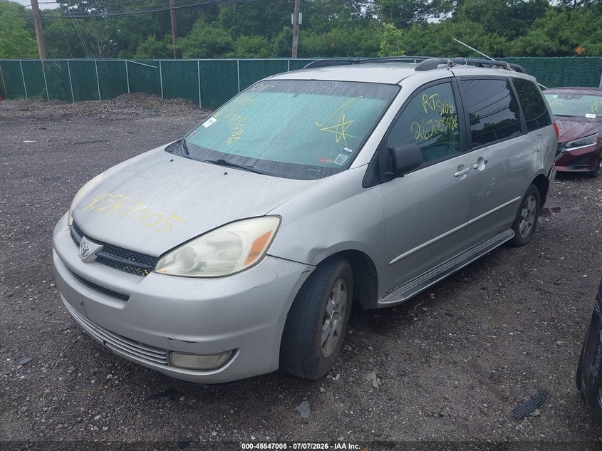 2004 TOYOTA SIENNA VAN 3.3L V-6 DOHC, VVT, 230HP