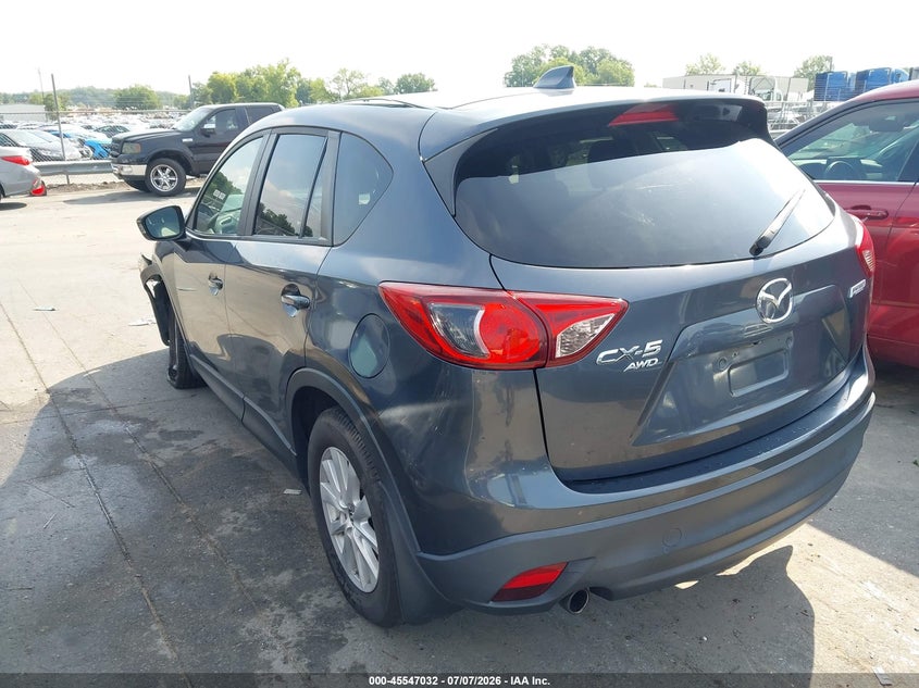 Vin: jm3ke4cexd0126338, lot: 46045301, mazda cx-5 touring 20133