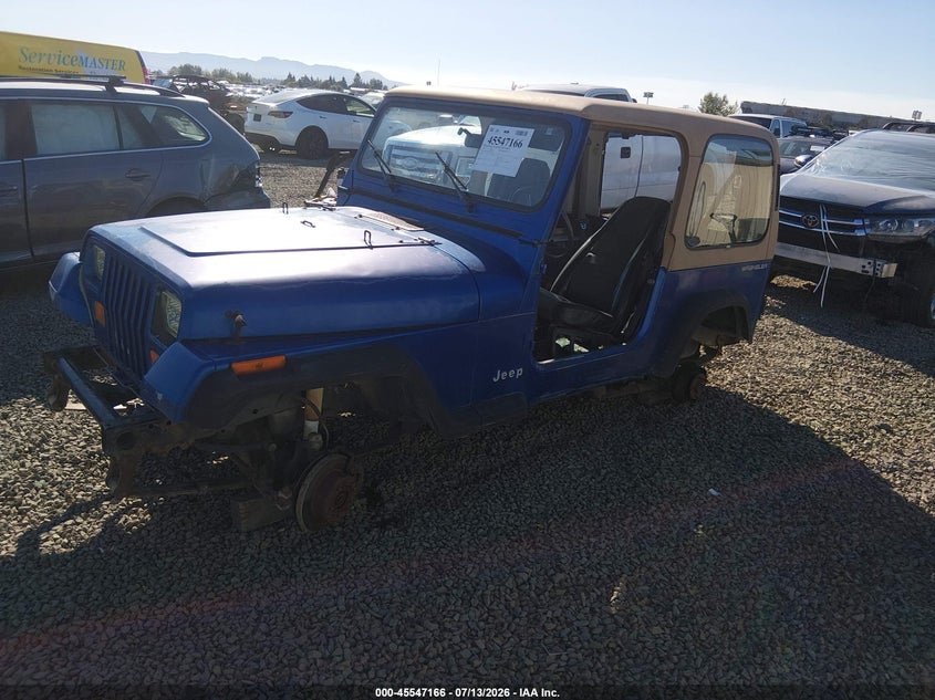 1995 Jeep Wrangler, Theft Recovery, IAAI, VIN 1J4FY19PXSP280796 — photo 2