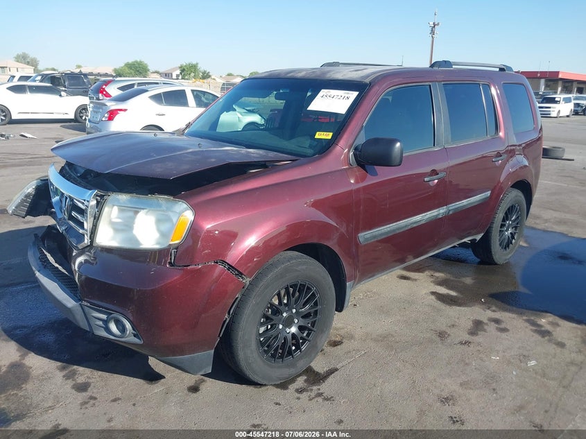 2012 HONDA PILOT auction photo 2