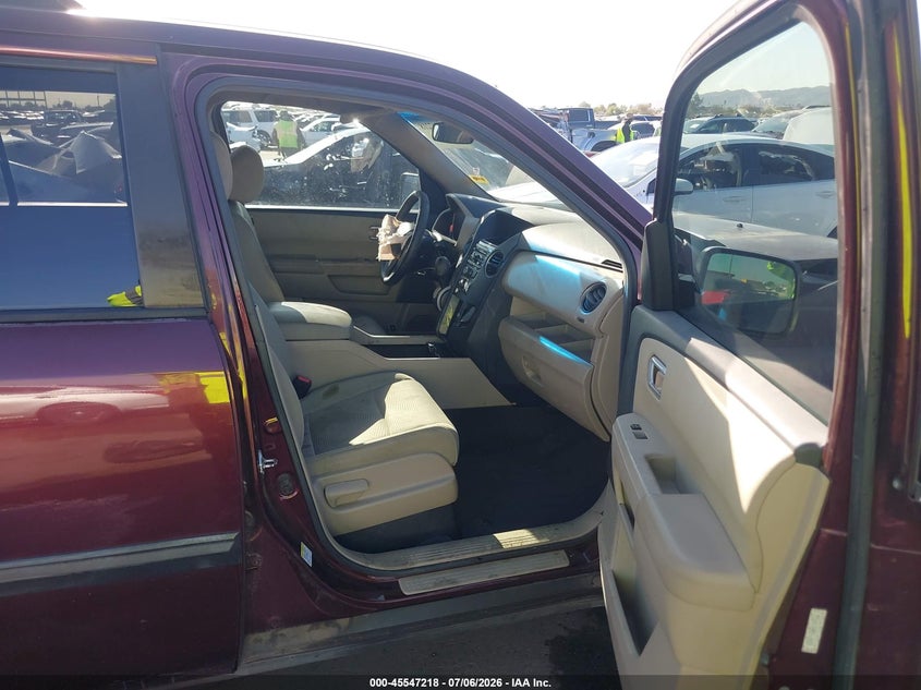 2012 HONDA PILOT auction photo 5
