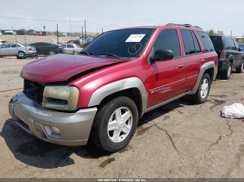 2003 Chevrolet TrailBlazer, Front End, IAAI, VIN 1GNDT13S832343702 — photo 2