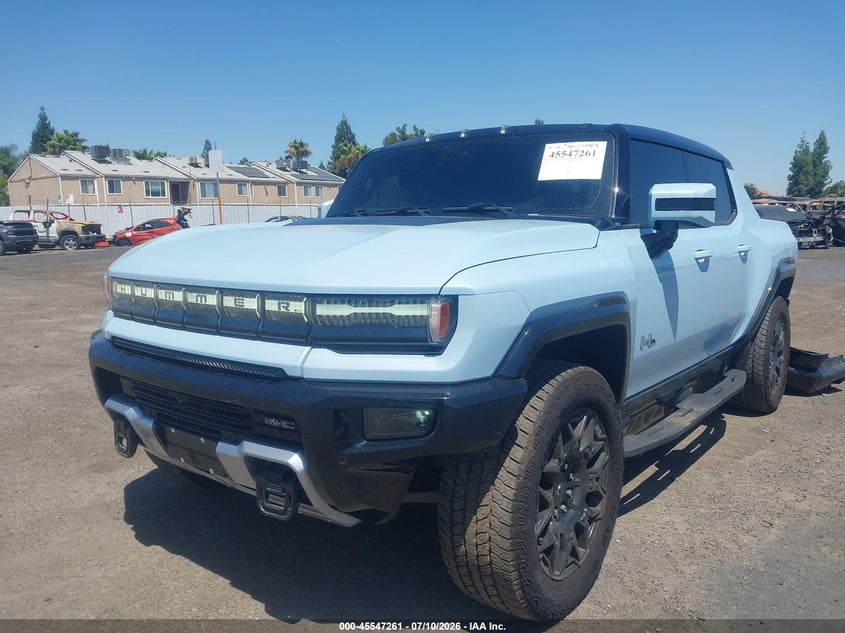 Vin: 1gt10bdd7su100816, lot: 46045530, gmc hummer ev pickup e4wd 2x 20252