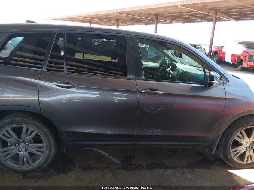 2021 Honda Passport 2Wd Ex-L VIN: 5FNYF7H56MB000666 Lot: 45547292