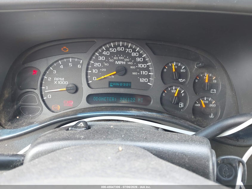 2003 Chevrolet Avalanche 1500 VIN: 3GNEK13T73G229942 Lot: 45547306