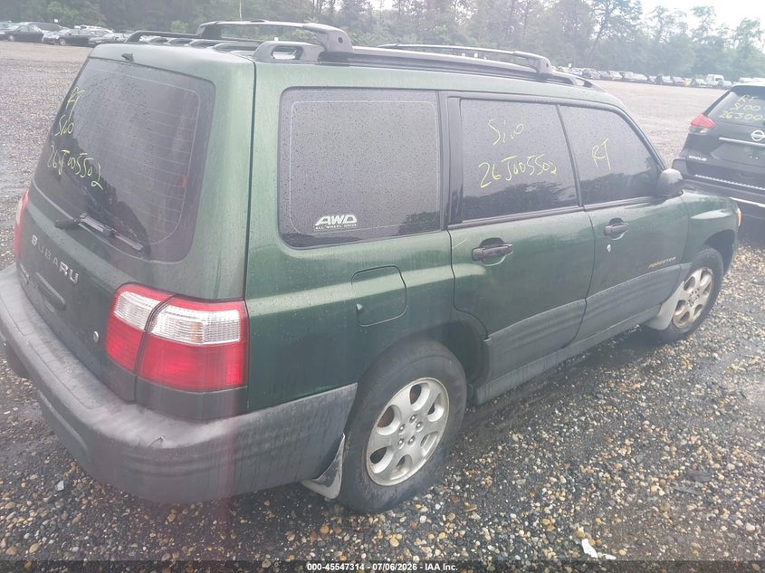 2002 SUBARU FORESTER auction photo 4