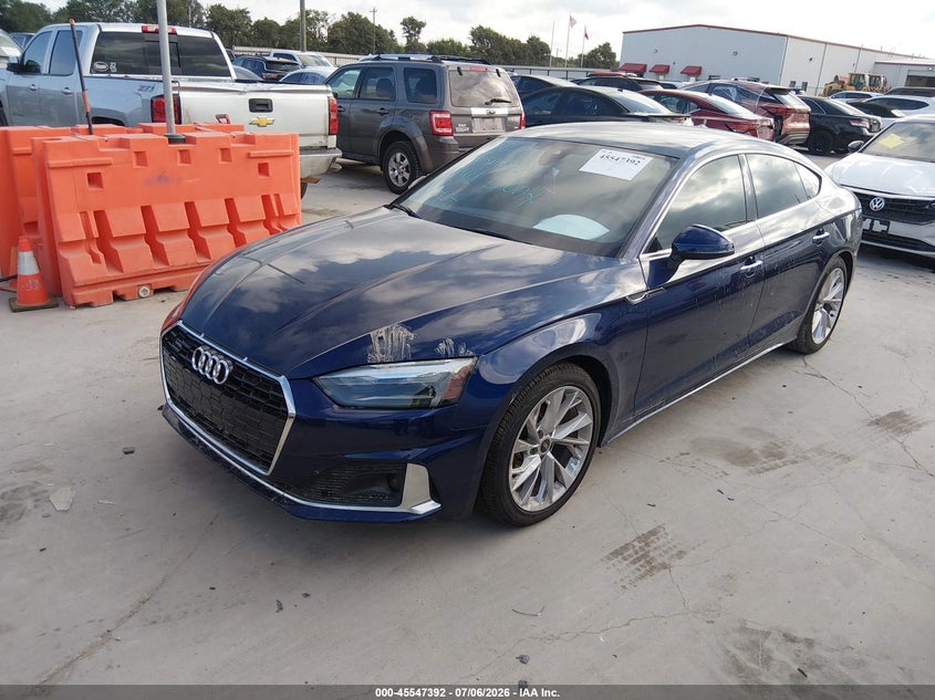 Vin: wauabcf5xna029779, lot: 46045661, audi a5 sportback premium 40 tfsi quattro s tronic 20222