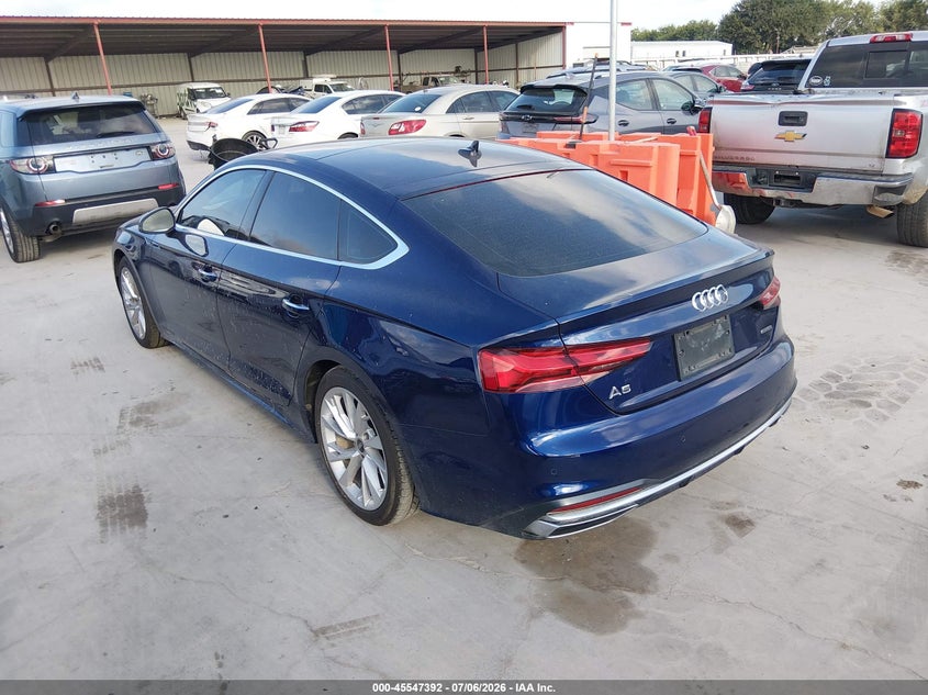 Vin: wauabcf5xna029779, lot: 46045661, audi a5 sportback premium 40 tfsi quattro s tronic 20223