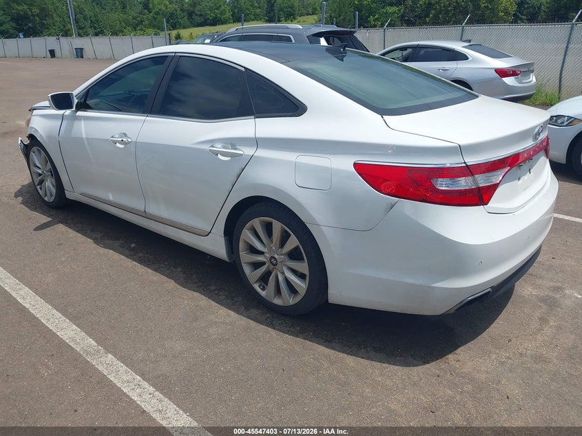 Vin: kmhfh4jg9fa476736, lot: 46045672, hyundai azera limited 20153