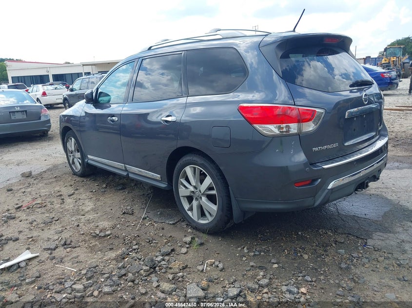 Vin: 5n1ar2mn8ec627963, lot: 46045719, nissan pathfinder platinum 20143