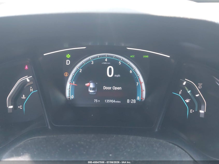 2019 HONDA CIVIC SEDAN 2.0L I-4 DOHC, VVT, 158HP