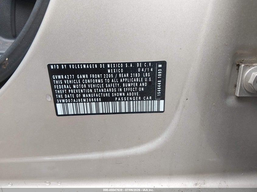 2014 VOLKSWAGEN JETTA 1.8T SE · Фото 9