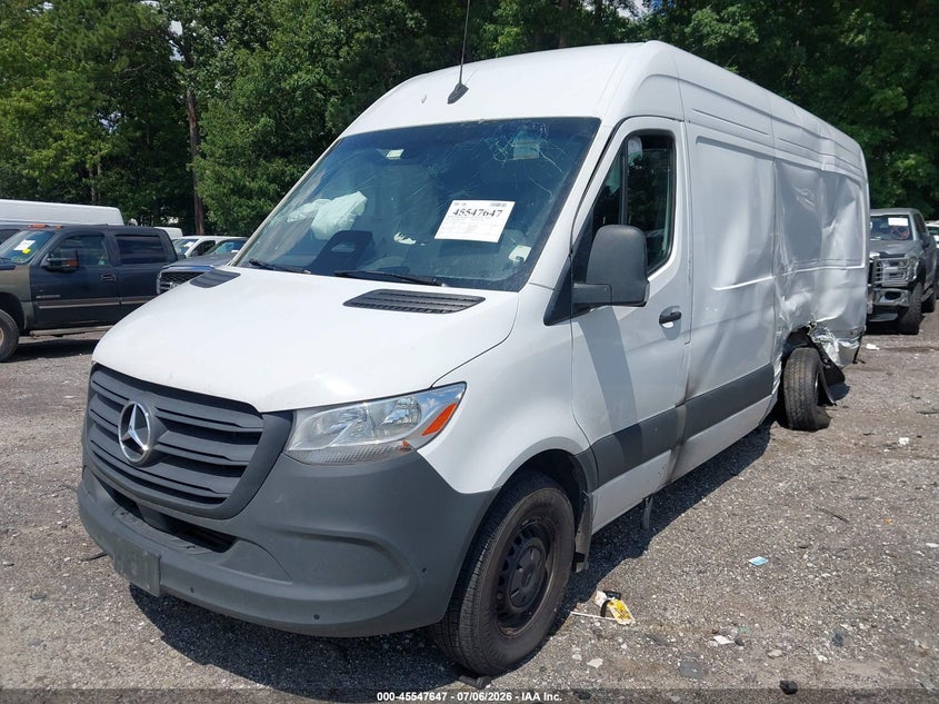 Vin: w1y4ndhy5st195210, lot: 46045958, mercedes-benz sprinter 2500 high roof 4-cyl diesel ho 20252