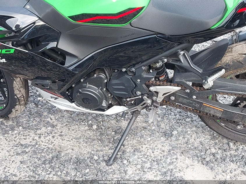 2022 Kawasaki Ex400 VIN: JKAEXKG11NDAG4620 Lot: 45547651
