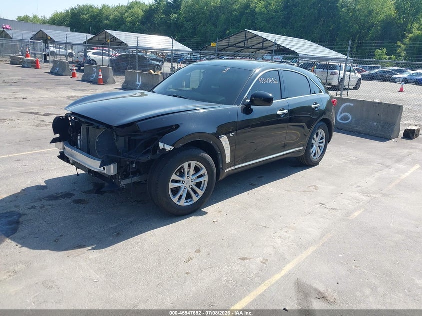 Vin: jn8cs1mw1hm414828, lot: 46045963, infiniti qx70 20172