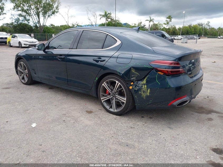 Vin: kmtg34sc7ru137951, lot: 46045969, genesis g70 2.5t rwd 20243