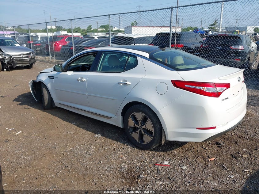 Vin: knagm4adxd5049143, lot: 46046024, kia optima hybrid ex 20133