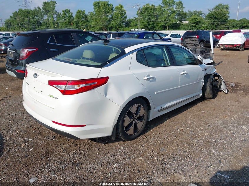 Vin: knagm4adxd5049143, lot: 46046024, kia optima hybrid ex 20134