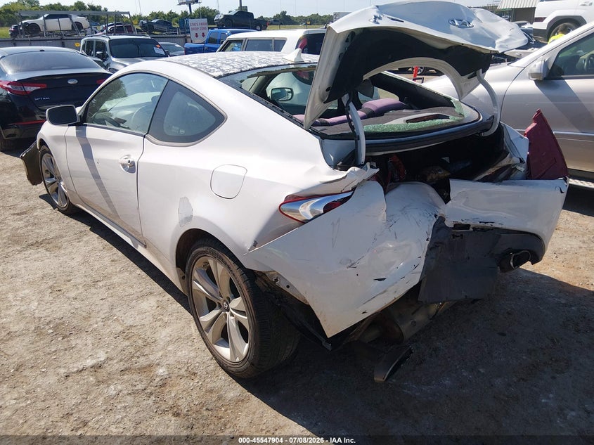 2012 HYUNDAI GENESIS COUPE 2.0L I-4 DOHC, VVT, TURBO, 210HP