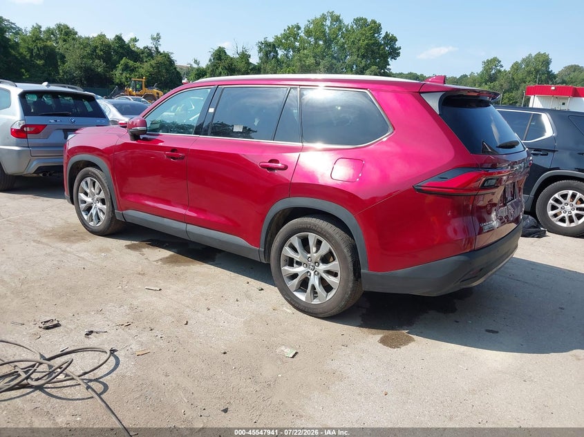 Vin: 5tdacab51rs012694, lot: 46046252, toyota grand highlander hybrid limited 20243