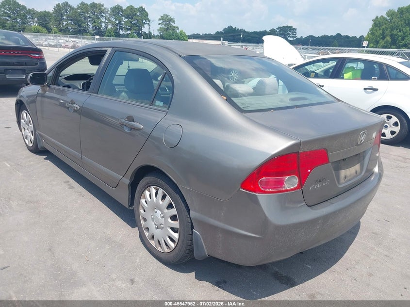 2007 HONDA CIVIC SEDAN 1.8L I-4 VVT, 140HP