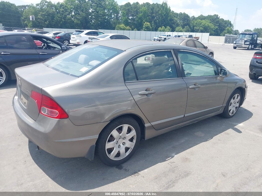 2007 HONDA CIVIC SEDAN 1.8L I-4 VVT, 140HP