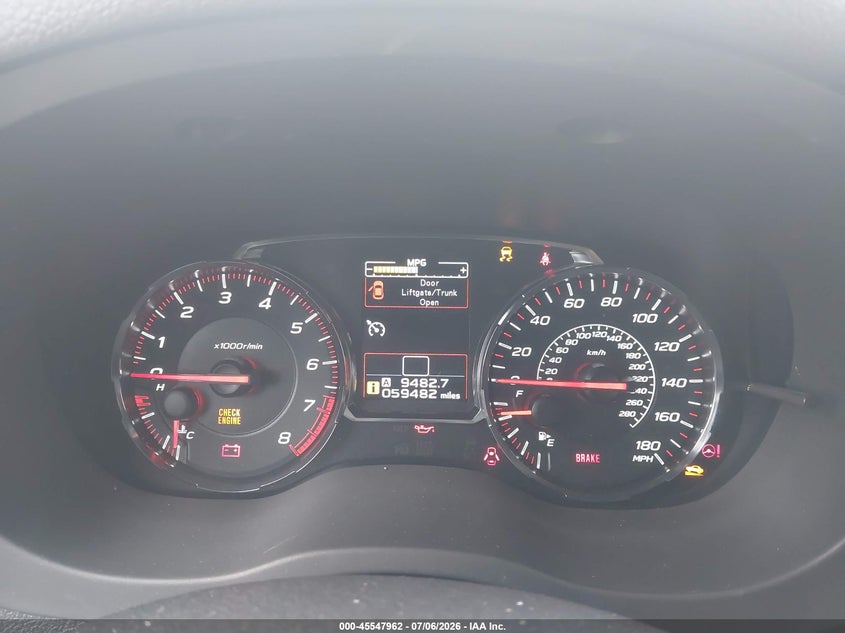 2018 Subaru Wrx Premium VIN: JF1VA1C63J9825347 Lot: 45547962
